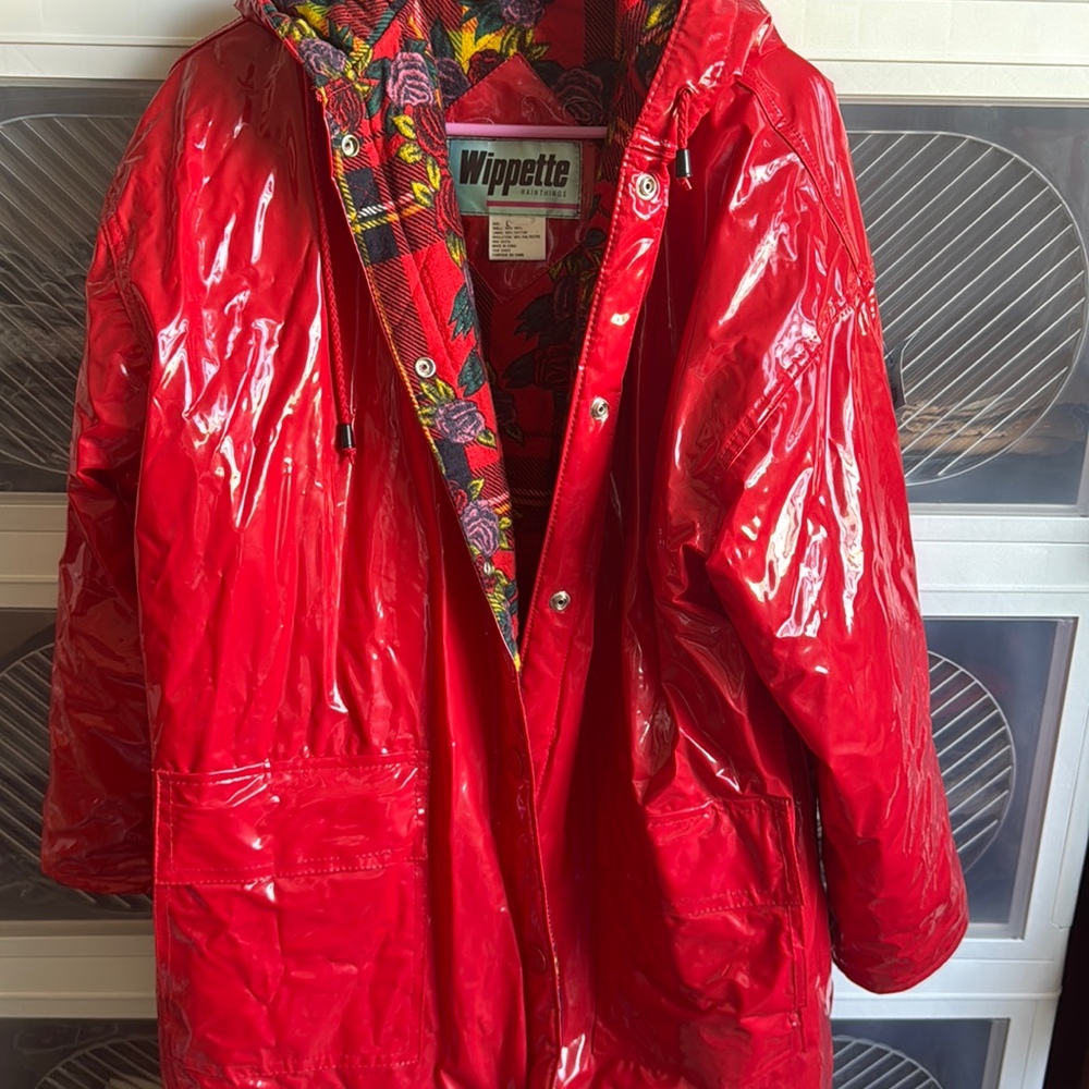 Vintage Wippette vinyl lined jacket Large